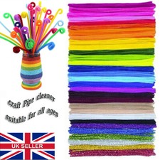 chenille craft stems pipe cleaners 12"-30cm*6mm  - assorted colours bristle kids