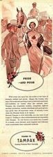 1952 Advert for 'TAMPAX' Ladies' Sanitary Products #1 Original Ephemera Print Ad