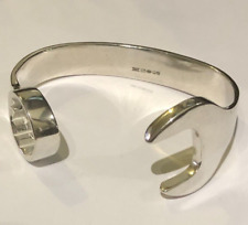 Sterling SILVER 17mm SPANNER BANGLE Heavy solid UK HALLMARKED 925 BOX 70g 2.5oz
