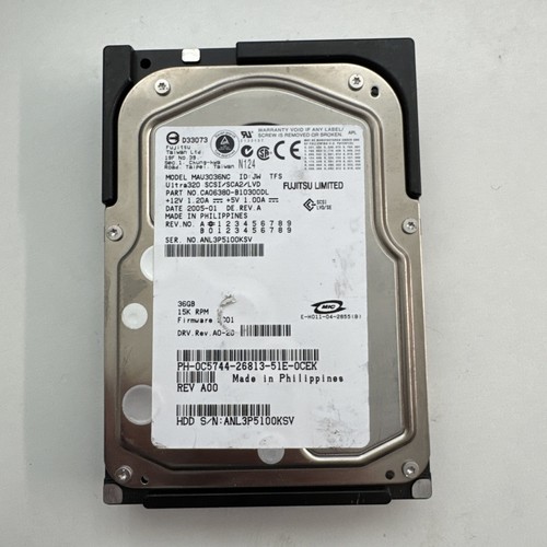 Fujitsu mau3367nc 36gb 15k rpm - fujitsu,