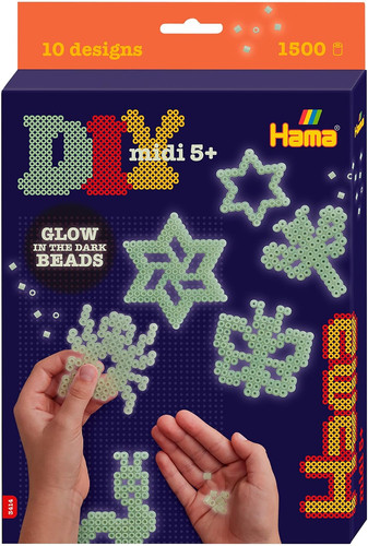 Hama beads set glow - -,