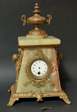 Old Art Nouveau Type Mantel Clock Pendule Paris Table Watch Marble?