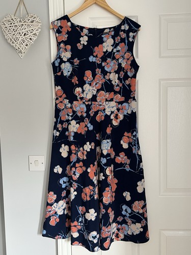 Navy blue peach cream - navy, &
