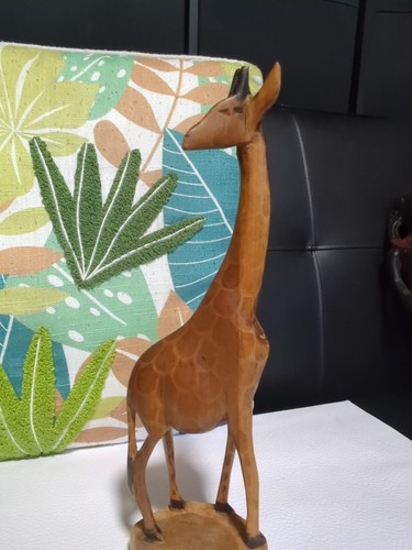 Handmade carved giraffe - handmade,