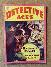 Detective Aces #3 UK Edition Pulp Magazine, VGC L.Miller & Son Circa late 40's