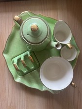 Royal Winton 1950 Green ‘Tea for One’ Bone China