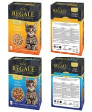 REGALE LUXURY KITTEN AGE 0-1 YEAR FOOD 6x TUNA TERRINE & 6x CHICKEN TERRINE 