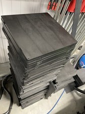 PVC Plastic Sheet Black Engineering 15mm Thick - 300mm X 300mm- SECONDS