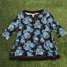 WOMENS LADIES BLACK MULTI