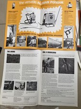 Allman Row Crop/ Forestry Sprayer Range Brochures x 2 From 1973