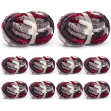 10 Pack Jumbo Chunky Yarn for