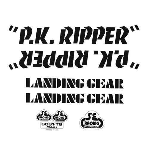 Bikes ripper decal set - se,
