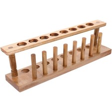  Wooden Test Tube Rack Test Tube Holder Portable Centrifuge Tube Rack (8 Holes)