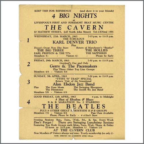 The beatles 1963 - the, cavern