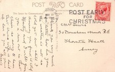 FAMILY HISTORY - POSTCARD - LEWIS - THORTON HEATH BENSHAM MANOR ROAD SURREY 7