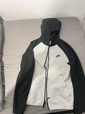 Nike Men’s Black & Grey Tech Fleece Hoodie - Full Zip - Size Large - Old Season