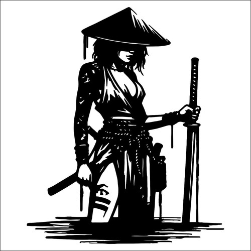 Sexy samurai women vinyl - sexy,