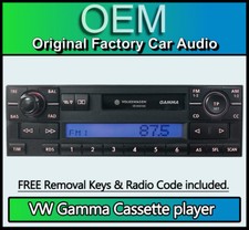VW Transporter T4 Gamma Cassette player radio, Volkswagen stereo with radio code