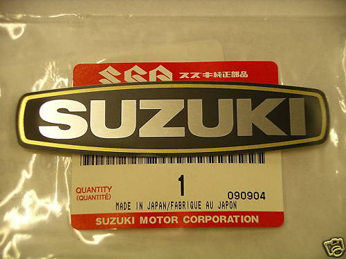 Genuine suzuki engine emblem - genuine,