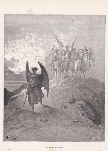 1870 gustave dore print - print,