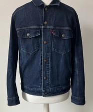 Levi Engineered Truckers Denim Jacket Size Small Blue