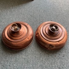 2 Antique/Vintage Round Flat