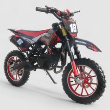 SRC-Moto Mini 49cc Dirt Bike Petrol 50cc Kids off-road Motorbike Scrambler RED