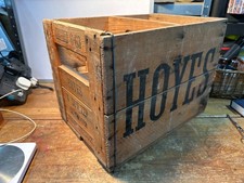 Original Vintage Wooden Crate Hoyes & Son Ltd Leicester 12 Bottle Very Rare Prop
