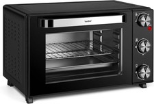 VonShef Mini Oven & Grill 25L – 1400W Tabletop Electric Cooker with Timer