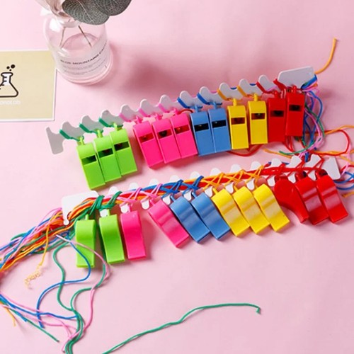 24x whistle with lanyard - with,