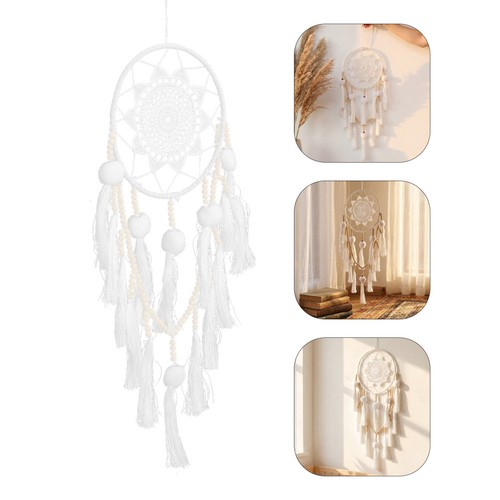 Bohemian white macrame - bohemian,