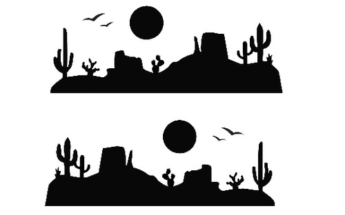 Desert scene vehicle side - desert,