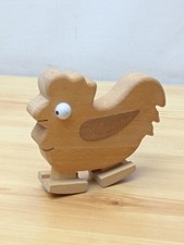 Vintage 1970s Wooden Chicken