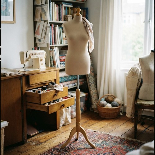 Cream dressmakers mannequin - cream,