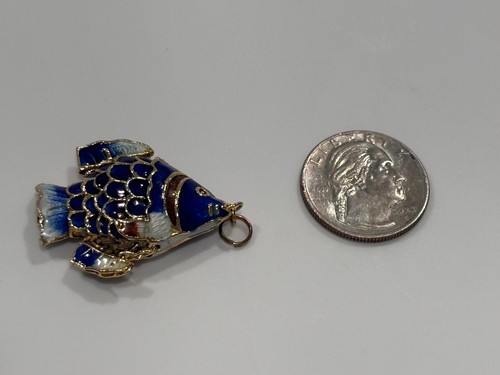 Chinese cloisonne koi fish - cloisonne,