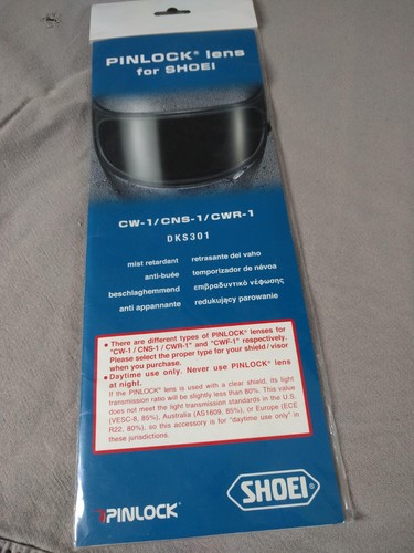 Pinlock lens shoei 1 - pinlock, cw-