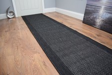 Black flatweave runner - runner, rug