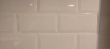 white gloss 'metro' tiles
