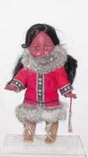 Boma canada Doll native American Inuit Indian doll rabbit fur  #TY1