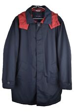 Tommy Hilfiger Mens Blue Mac Smart Coat Size 38R Outdoors Casual Mac Trench