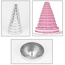 11 TIER  ROUND  WEDDING CAKE TINS  4" 5" 6" 7" 8" 9" 10" 11" 12" 13" 14" 