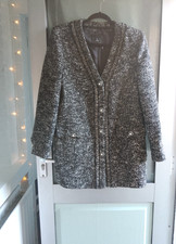 Mango...Navy fleck tweed style