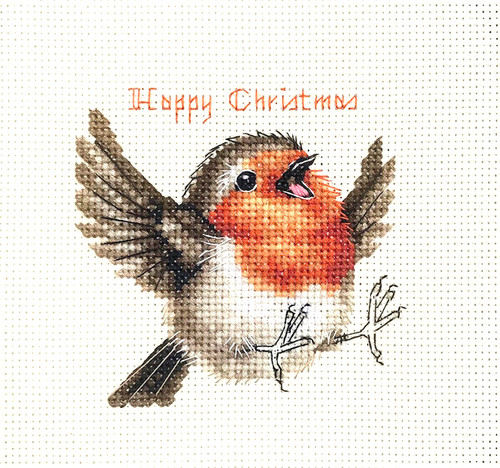 Happy robin bird redbreast - robin, bird,