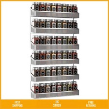 Sleek Chrome 3 Tier Spice Rack