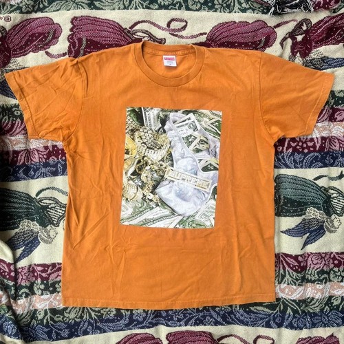 Supreme bling shirt orange - supreme, t-shirt