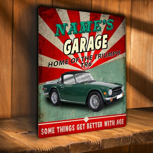 Personalised triumph tr6 car - personalised,