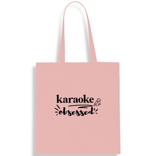 Karaoke obsessed cotton - cotton, tote