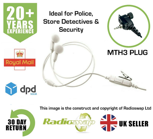Mp3 style white dual earpiece - dual,