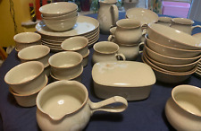 Denby Daybreak- dinner plate £10 4 cereal bowls £29 gravy  & saucer £12 etc