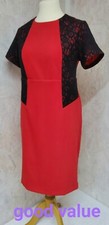 SAVOIR Dress UK Size 14 Red &